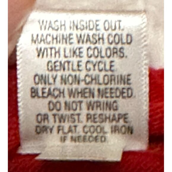 Kohl's APT. 9 Stretch Red Pleated Raglan Pullover Sweater Acrylic Women Size L - Picture 15 of 16